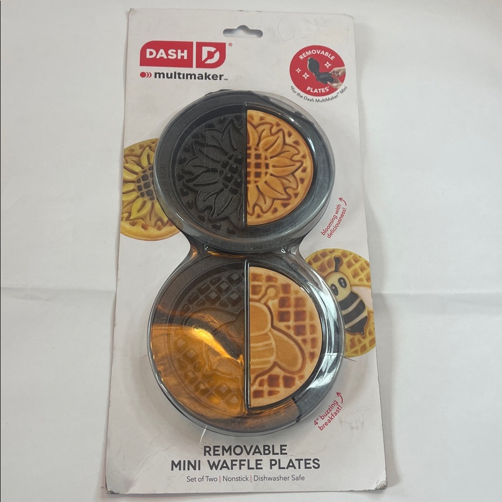 Dash removable mini waffle plates